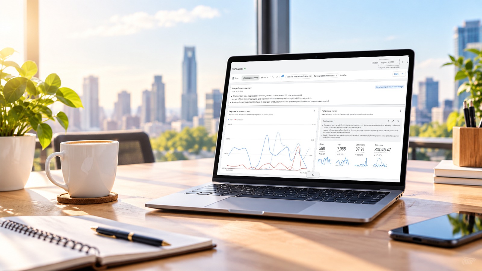 Google Ads dashboard overview