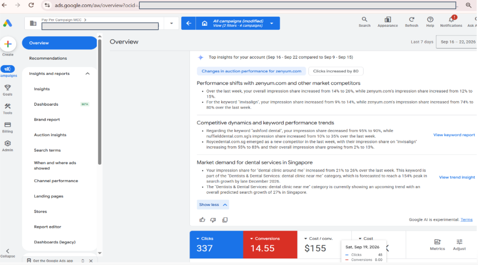 Step 2 - Google Ads overview